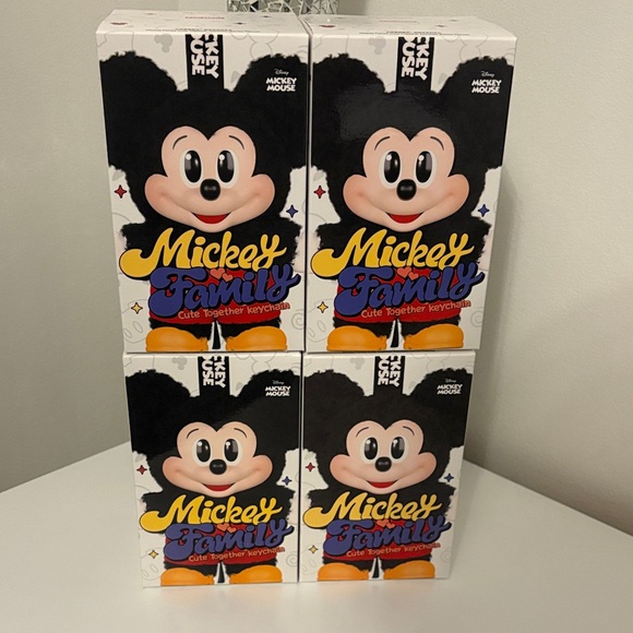 4 POPMART Mickey & Family Blind Boxes - Sealed (NO DUPLICATES)
